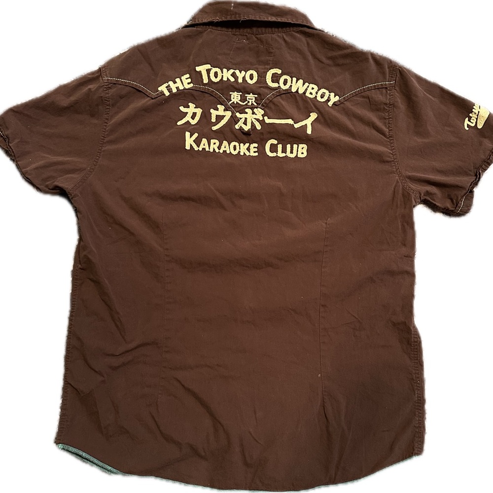Toxic Waste “Tokyo Cowboy Karaoke Club” button down XL